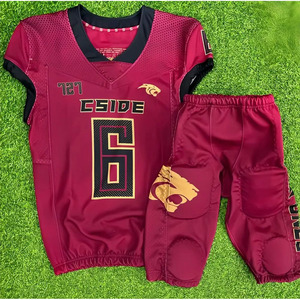 Paquete de Uniformes Personalizados de Fútbol Americano para Adultos 2025, Ropa de Entrenamiento Premium, Uniformes Personalizados de Manga Corta para Hombre - Product Image 2