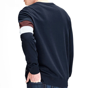 Nueva llegada 2025 superventas 100% sudaderas de algodón liso Regular Fit cuello redondo para hombres precio informal tamaños personalizados transpirable - Product Image 4
