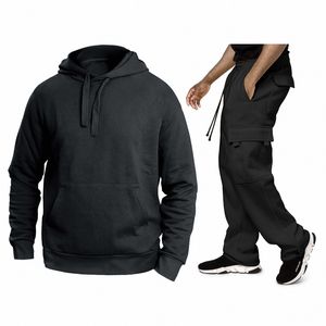 Ensemble de survêtements personnalisés épais unisexes sans ourlet brut imprimé bouffant ensemble de survêtements pour hommes pantalon de survêtement évasé empilé et ensemble de sweat à capuche 2025 - Product Image 4