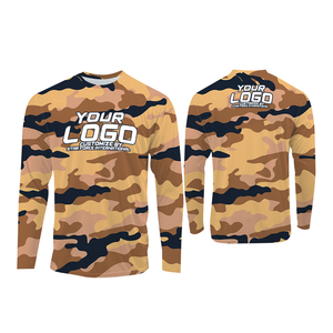 Vêtements de pêche en jersey à manches longues pour hommes, vêtements de sport d'extérieur respirants avec protection UV et séchage rapide, chemises de pêche en vente en gros - Product Image 5
