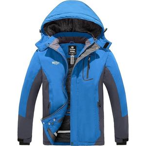 Chaqueta de invierno para exteriores personalizada para hombre para senderismo impermeable con cuello levantado rompevientos estilo informal fabricado por fabricante personalizado - Product Image 1