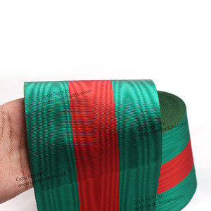 ริบบิ้นผ้าเมโซนิคแบบสองหน้าริบบิ้นผ้าเรยอน/โพลีเอสเตอร์เรยอน/โพลีเอสเตอร์สายคาดกว้าง4" - Product Image 1