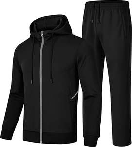 Vente en gros de vêtements de sport avec logo personnalisé, survêtements, sweatshirts et pantalons de survêtement, ensemble deux pièces pour hommes, survêtements de haute qualité à fermeture éclair pour hommes - Product Image 6