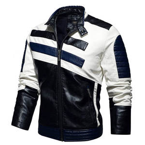 Veste de moto en cuir pour homme, veste de motard, veste de course moto - Product Image 1