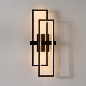 โคมไฟติดผนังโลหะสีดำห่วงที่ทันสมัยพร้อมเรืองแสงอบอุ่นนุ่มสร้างแสงน้อยที่สุดหรูหราสำหรับการตกแต่งภายในบ้านที่ทันสมัย - Product Image 5