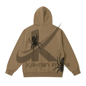 Venta al por mayor 420 GSM 3D puff cropped HOODIE hombres de alta calidad personalizado peso pesado impresión HOODIE - Product Image 5