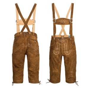 กางเกงขาสั้นบาวาเรียของผู้ชายหนังแท้ดีไซน์ดีที่สุดสไตล์บาวาเรีย - Product Image 5