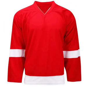 Maillot de hockey sur glace personnalisable pour homme, en polyester respirant, à séchage rapide, à manches longues, surdimensionné, avec impression par sublimation du logo - Product Image 4
