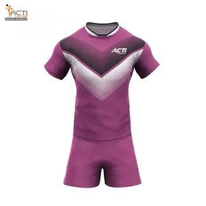 Fabricación de fábrica Ropa deportiva Uniforme de rugby de alta calidad de color personalizado para adultos - Product Image 1