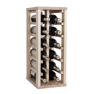 WELL HOME - Botellero para 12 Botellas, Acabado Sin Barnizar, Duradero y Elegante, Accesorio para Bar en Casa - Product Image 4