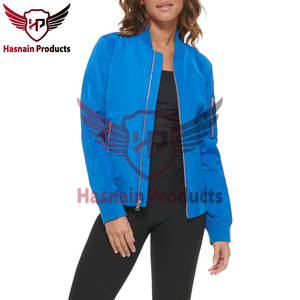 Chaquetas Bomber de Satén para Mujer de Alta Calidad con Diseño Personalizado al por Mayor, con Tela Tejida de Piel de Oveja, Relleno de Algodón y Bordado, Talla XL - Product Image 6