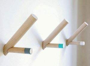 Belfi Design <b>Wall</b> <b>Mount</b> Hanger Holder <b>Rack</b> Display Hook Storage Wooden <b>Coat</b> Hooks <b>Wall</b> Hook <b>Rack</b> Modern Wooden <b>Coat</b> Hanger - Product Image 3