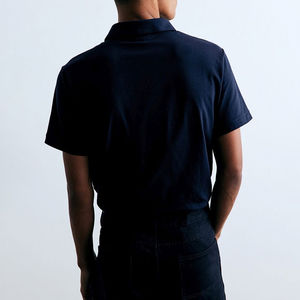 Camisas de Punto Antiarrugas Personalizadas para Hombre, Hechas 100% de Algodón Orgánico, Bordadas, Suaves, de Verano, Transpirables, Casuales de Primera Calidad - Product Image 5