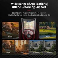 Lampu pemantau surya all-in-one 6MP kamera keamanan AI WIFI 4G PTZ tiga lensa sejati yang dilengkapi sensor gerak tahan air IP65