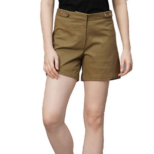 2024 llegada de verano mujeres 100% algodón estampado Floral transpirable pantalones cortos de baño para la venta en tarifas baratas pantalones cortos de mujer servicio OEM - Product Image 1