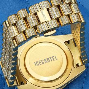 นาฬิกาข้อมือโมอิสซาไนต์ 13.3 กะรัต 41 มม. รุ่นพรีเมียร์ หน้าปัดสีเขียว ทองคำ 14K ประดับเพชรเต็มเรือน นาฬิกาแฟชั่นอัจฉริยะ - Product Image 3