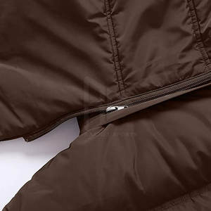 Chaqueta acolchada de invierno con capucha de gran tamaño para hombre con relleno de poliéster 100% transpirable y estilo de calle para uso en exteriores - Product Image 5