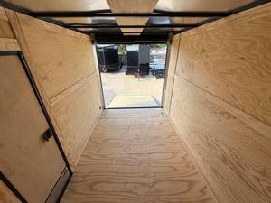 7x10 TA V-Nose Enclosed <b>Cargo</b> <b>Trailer</b> Black Dual Axle 1001-2000 kg Payload - Product Image 6