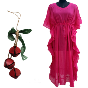 Kaftan volant mousseline légère tenue décontractée pour les femmes - Product Image 1