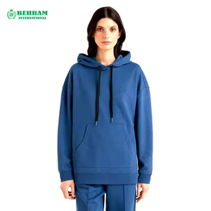 Sweat à capuche unisexe coupe classique, design OEM, logo personnalisé sur le devant, molleton épais 100% coton/éponge française, respirant et séchage rapide - Product Image 3