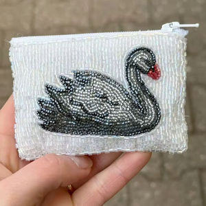 Monedero Preppy con Cuentas, Bolso Personalizado con Cuentas, Cartera con Cuentas, Lindos Regalos de San Valentín para Él - Product Image 1