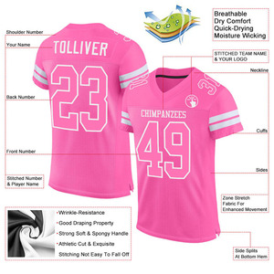 Camiseta de Fútbol Americano de Nuevo Diseño, 100% Algodón, Ropa Deportiva Personalizada, Camiseta Holgada para Hombre - Product Image 6