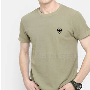 2023 été nouveauté haute qualité hommes T-Shirt 220 GSM Polyester/coton tissu Logo personnalisé en gros - Product Image 3