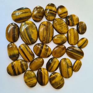 100% piedra preciosa de ojo de tigre suelta Natural cabujón de corte ovalado tamaño calibrado no tratado Fabricación de joyas preciosas piedras preciosas venta a granel - Product Image 1