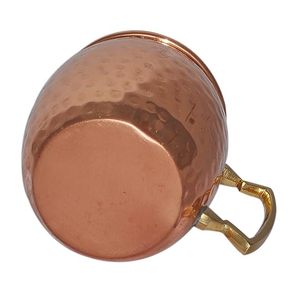 Taza de cobre puro de diseño único de metal con mango de cobre para regalos de fiesta de boda en la costa baja por HF CRAFTS - Product Image 2