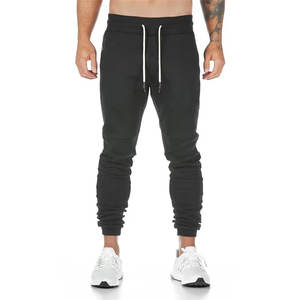 Pantalon de jogging en molleton respirant pour homme, taille élastique, coton, grande taille, logo personnalisé, prix avantageux - Product Image 1