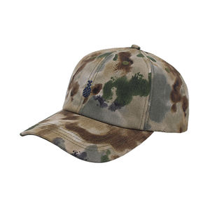 Casquettes de camouflage en coton pour femmes et hommes en plein air Chapeau camouflage vert respirant avec logo brodé - Product Image 3