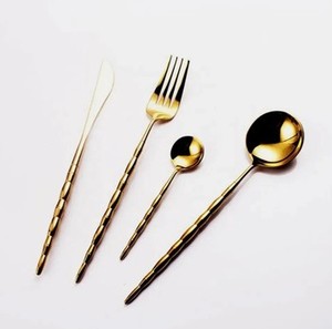 Couverts en acier inoxydable ensemble de couverts pour la maison vaisselle cuillère fourchette couteau ustensiles de cuisine en gros cuillère de mariage en Inde - Product Image 2