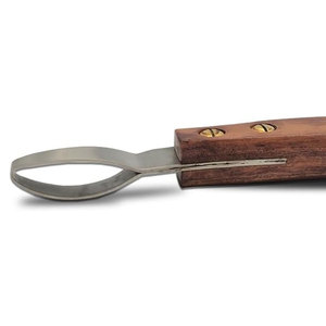 Cuchillo de Doble Filo para Recortar Cascos de Caballos, de Acero Inoxidable J2, con Mango de Madera, Reutilizable y Duradero, Herramienta de Herrador para un Recorte Preciso - Product Image 6