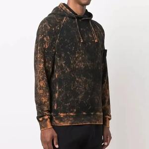 Customizable <b>Oversized</b> Men's Acid Wash Hoodie <b>Vintage</b> French Terry Cotton Fleece <b>Sweatshirt</b> Streetwear for Winter - Product Image 5