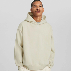 Heavyweight 100% Cotton Fleece Winter Hoodies <b>for</b> <b>Men</b> Unisex 400 GSM Thick Custom Embroidery Logo Oversized Drop Shoulder - Product Image 1