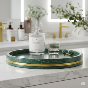 Bandeja de tocador de mármol ecológica, organizador de baño de piedra sostenible, precios al por mayor, proveedor confiable de Alibaba - Product Image 6