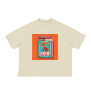 T-shirt ample à imprimé personnalisé de haute qualité, T-shirt ample à coupe courte pour homme, vêtements en coton lourd pour homme, T-shirts DTF - Product Image 5