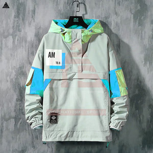 เสื้อแจ็คเก็ตฮู้ดดี้ผู้ชาย ระบายอากาศได้ดี กันลม แฟชั่นลำลอง สตรีทแวร์ เสื้อฮู้ดดี้กันน้ำ - Product Image 5
