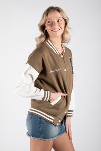 Nuevo estilo de algodón liso en blanco para mujer Varsity Jacket mejor calidad moda Letterman Varsity Jacket en precio barato cómodo - Product Image 4