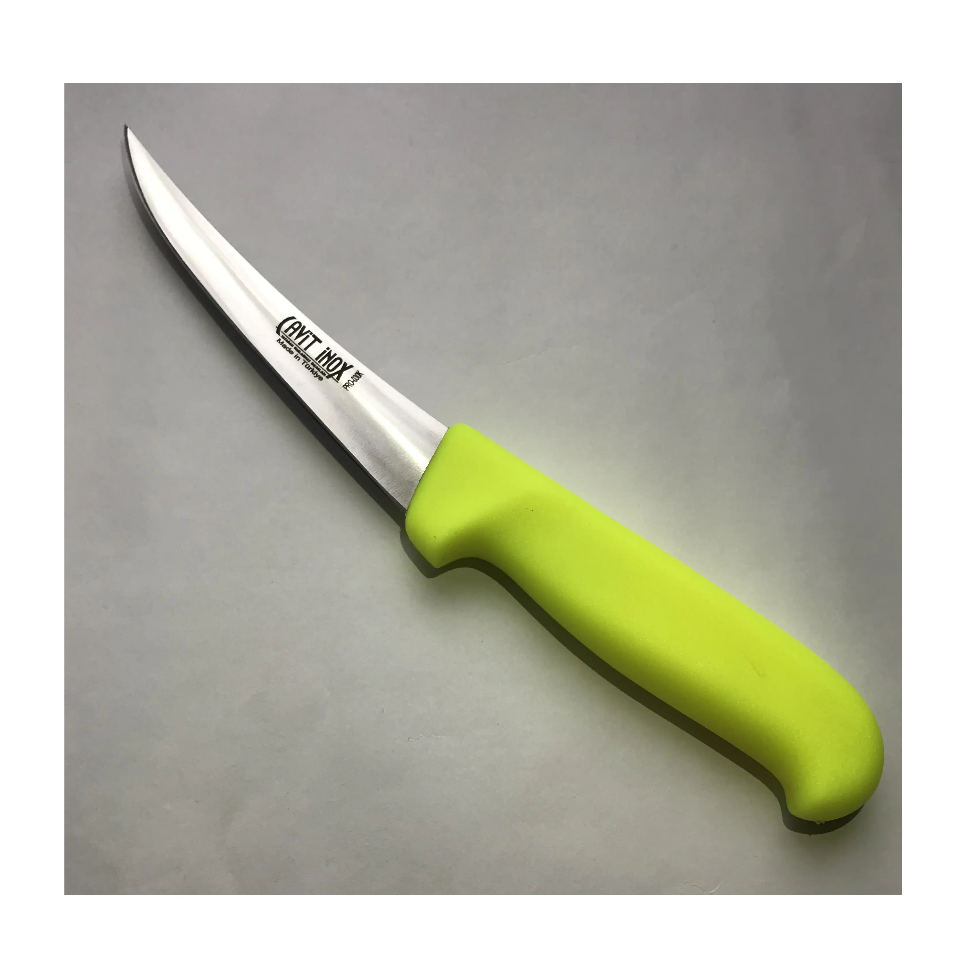 Couteau à éplucher en acier inoxydable français T-7 Couteau de haute qualité Super produit Manche jaune yh1001