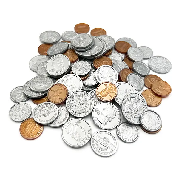 94Pcs Coins US Dollar Play Money