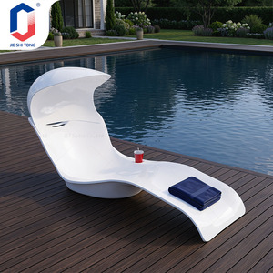 Chaise longue pliable réglable avec coussin, résistante aux intempéries, pour piscine, plage, patio, maison, hôtel, resort, chaise de loisirs - Product Image 1