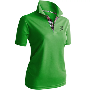 Camisa Ecológica Personalizada para Mujer, con Cuello Camisero, Manga Corta, Ajuste Delgado, Transpirable y de Alta Calidad - Product Image 2