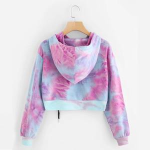 Cheap Prices Anti Bacterial Lined Streetwear Winter Collection Plain <b>Crop</b> <b>Top</b> Hoodie Custom Sublimation - Product Image 6