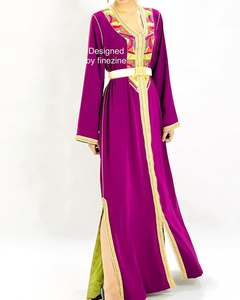 Caftán Marroquí de Color Personalizado, Informal, Transpirable, Maxi, Manga Larga, Ropa Tradicional Musulmana con un Diseño Impresionante - Product Image 3
