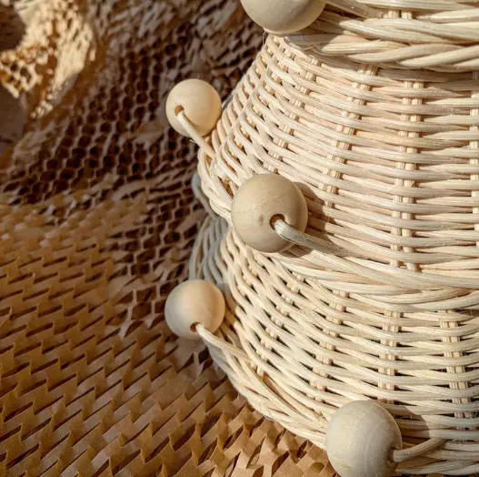 Bestseller Vietnamese Handgeweven Rieten Rotan Kerstboom Decoratief Voor Woonkamer Mutil Doel