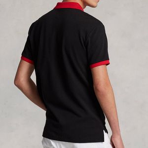 Polo pour hommes respirant à panneaux supérieurs de haute qualité Vente en gros de nouveaux T-shirts pour hommes européens et américains brodés - Product Image 3