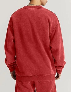 Sudadera con Capucha de Estilo Hip Hop, Lavada al Ácido, de Alta Calidad, Personalizada al por Mayor, Sudadera Vintage con Cuello Redondo para Hombre - Product Image 2