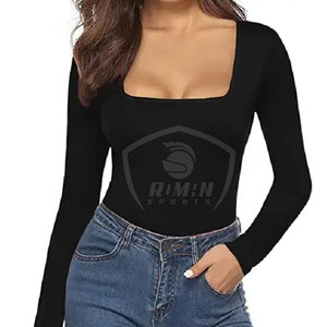 Reasonable Price Women Body Suit <b>for</b> <b>Sale</b> Light <b>Weight</b> Fitness Wear Slim Fit Spandex / Polyester Women Full Sleeve Body Suit - Product Image 3