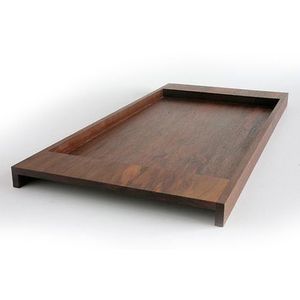 Elegante bandeja de servicio de madera con acabado brillante para regalar Bodas de cumpleaños o reuniones familiares festivas - Product Image 5